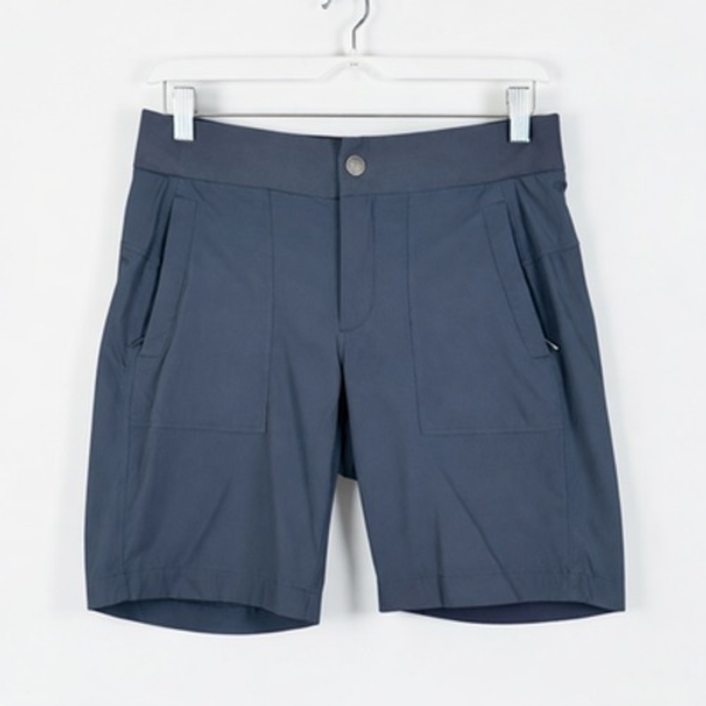 Athleta Shorts Womens 2‎ Gray Stretch Hiking Zip Pockets Lightweight Travel